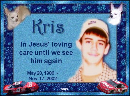 A Memorial to my son who was killed in an automobile accident at the age of 16.